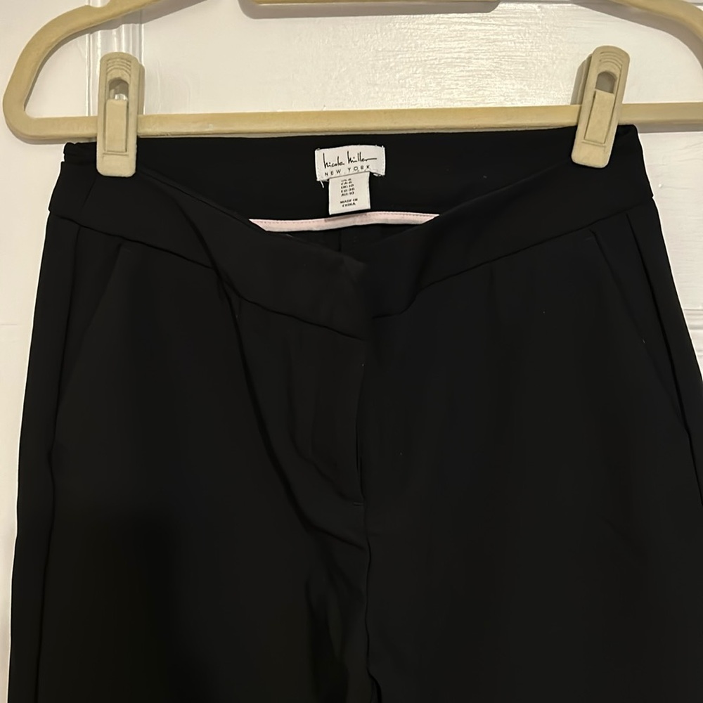 Nicole Miller Size 6 Black Dress Pants